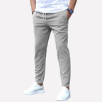 Niki | Men's Stretch Trousers with Drawstring Waist