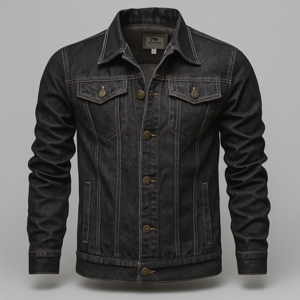 Men's Classic Durable Denim Trucker Jacket