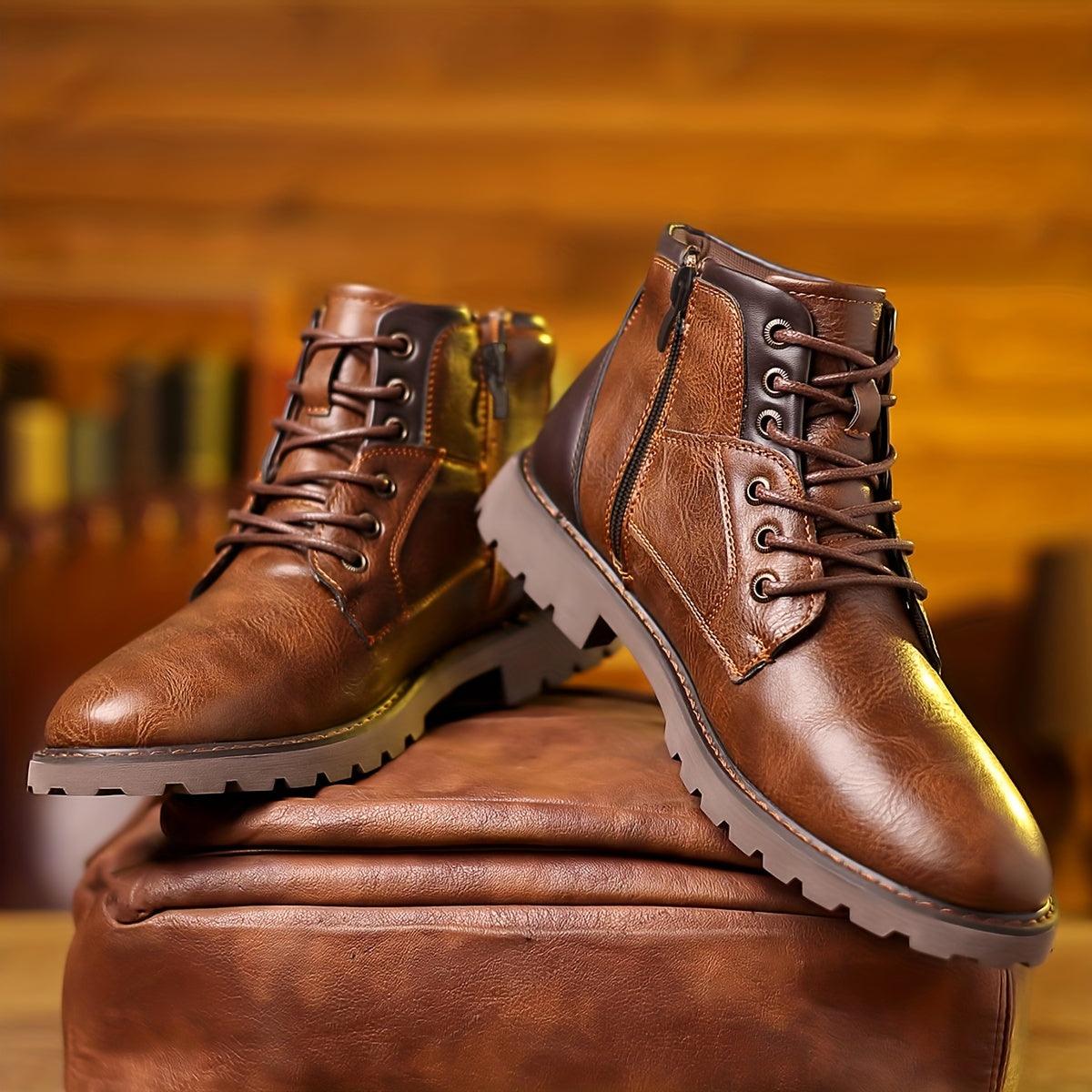 Refined Side-Zip Leather Boots