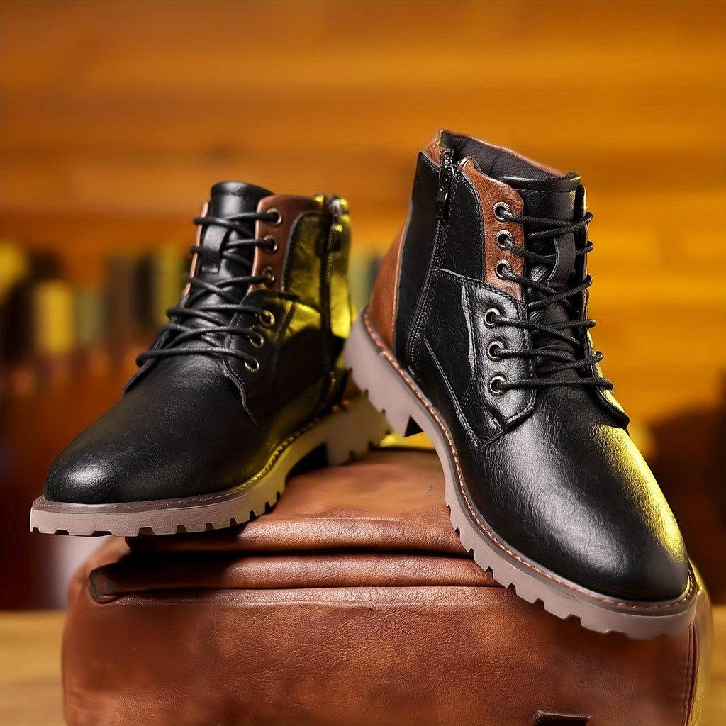 Refined Side-Zip Leather Boots