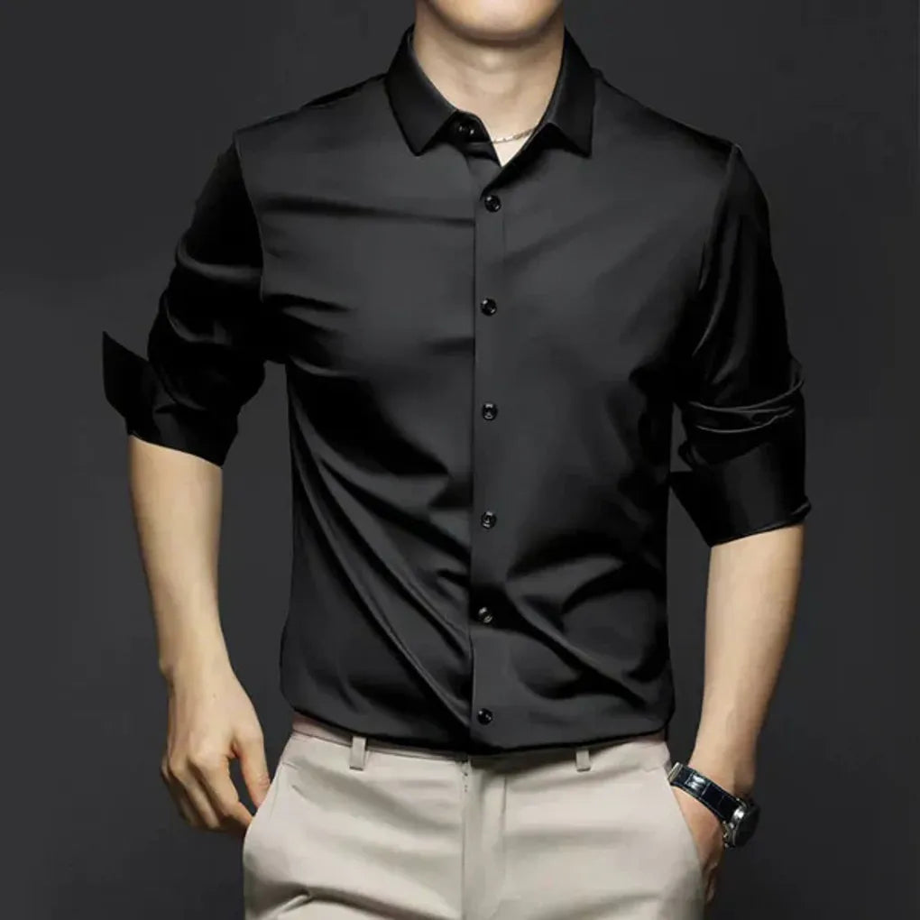Men's Wrinkle-Free Long Sleeve Dress Shirt