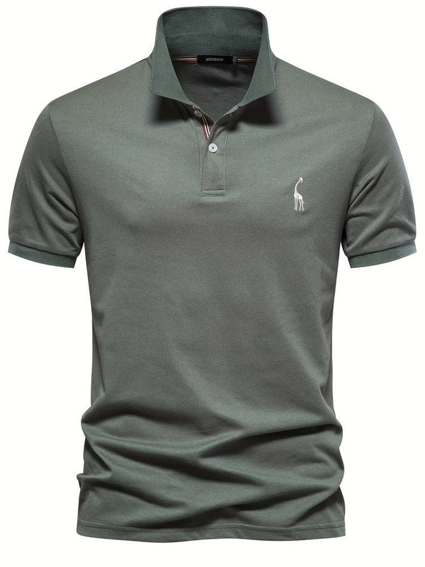 Breathable Embroidered Polo Shirt
