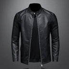 Men's Essential Faux Leather Moto Jacket