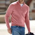 Men's Knit Zipper Neck Sweater