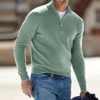 Men's Knit Zipper Neck Sweater