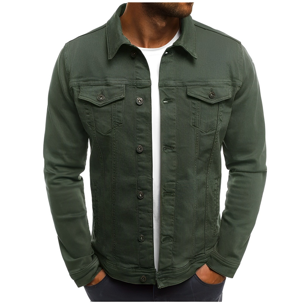 Men's Casual Lightweight Denim Jacket