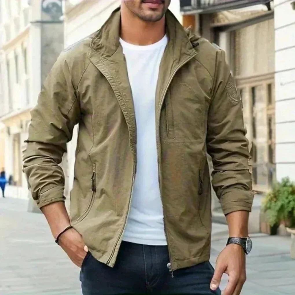 Niki | Men's Lightweight Stand Collar Zip Jacket