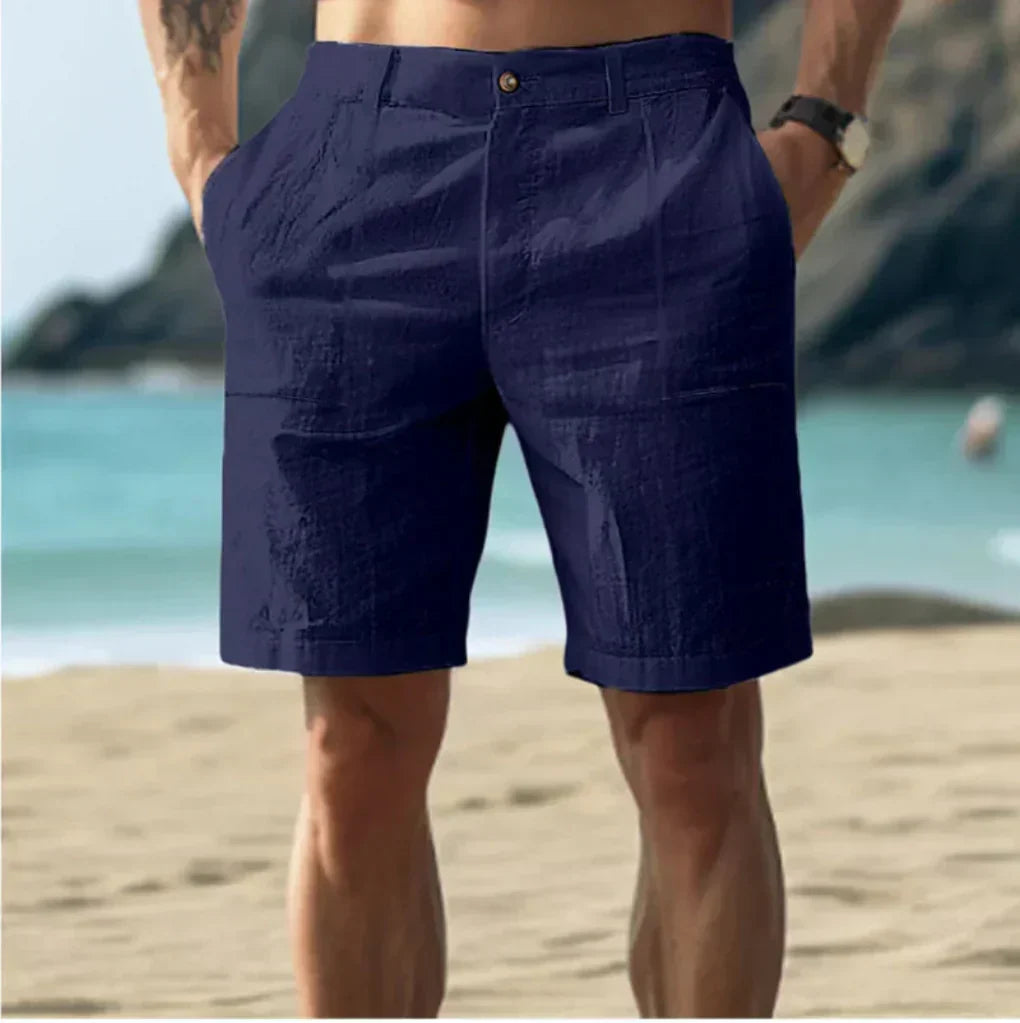 Men's Breezy Linen Blend Cargo Shorts