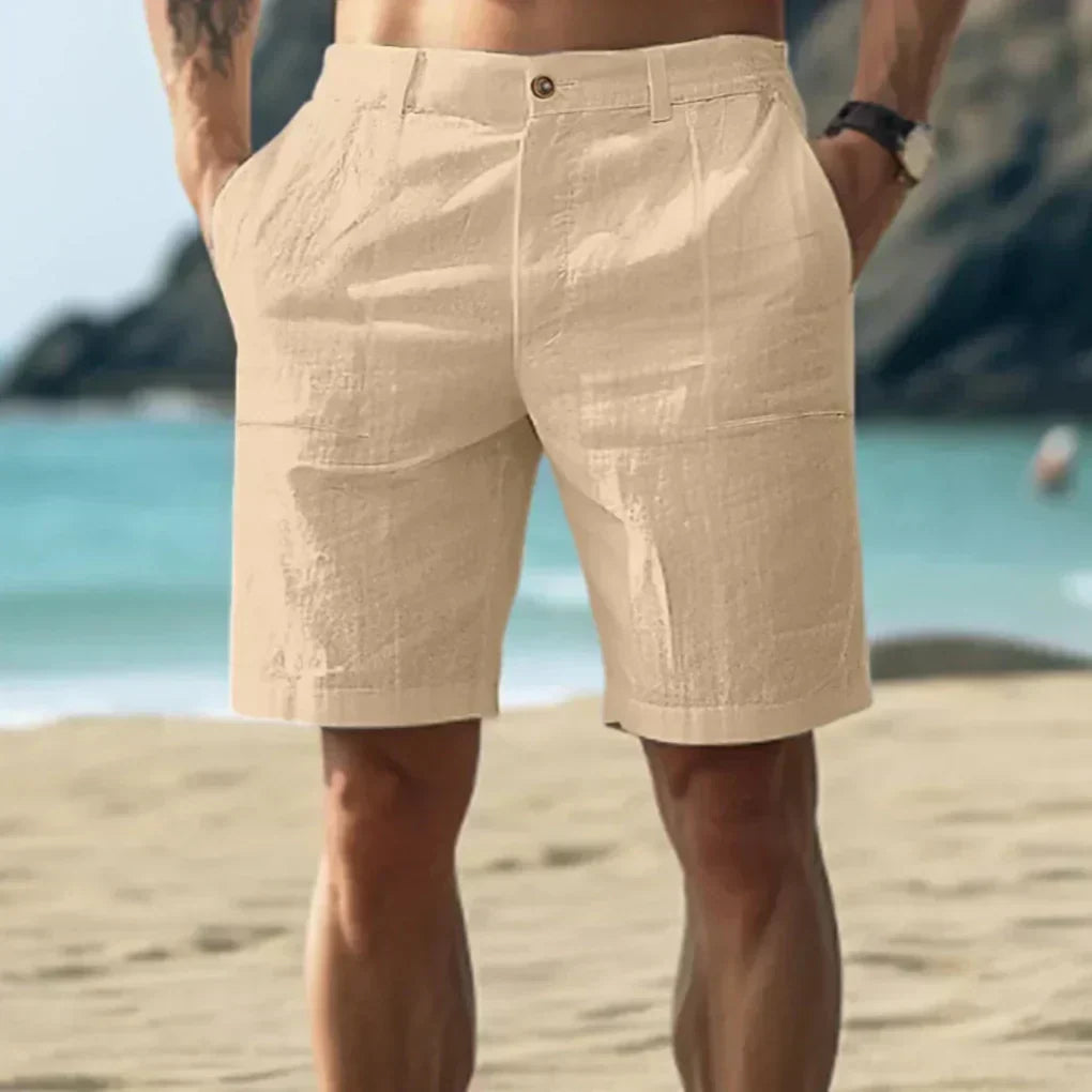 Men's Breezy Linen Blend Cargo Shorts