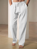 Breathable Linen Drawstring Lounge Pants
