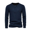 Niki | Men's Long Sleeve Button Neck Shirt