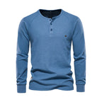 Niki | Men's Long Sleeve Button Neck Shirt