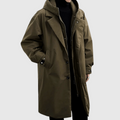 Men's Hooded Water-Repellent Packable Trench Coat