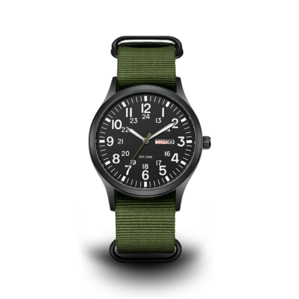 Niki | Men's Military Field Watch with Luminous Dial