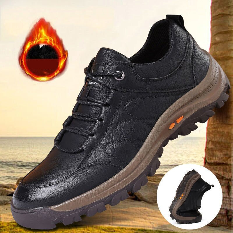 Men's Leather Shoes with Orthopedic Support