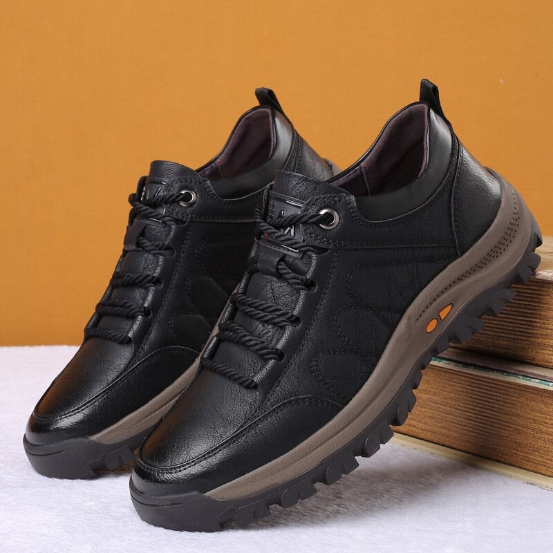 Men's Leather Shoes with Orthopedic Support