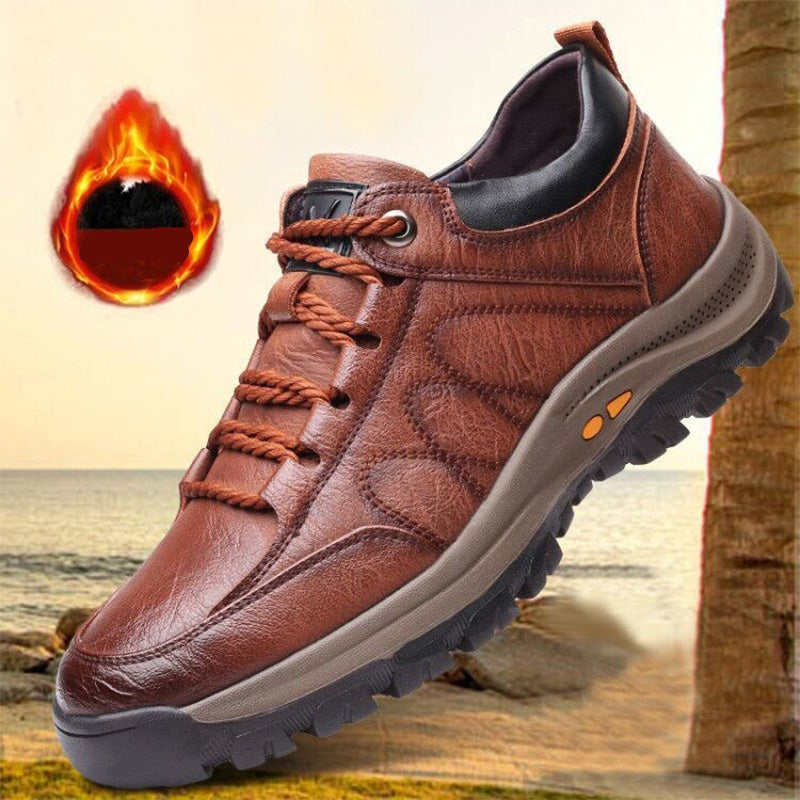 Men's Leather Shoes with Orthopedic Support