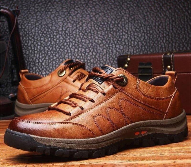 Men's Leather Shoes with Orthopedic Support