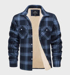Men's Fleece-Lined Plaid Shacket