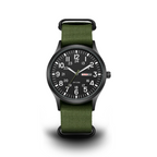 Niki | Men's Robust Outdoor Watch – Waterproof Military Style in Stainless Steel