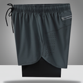 Men's Lightweight Running Shorts with Zippered Pocket