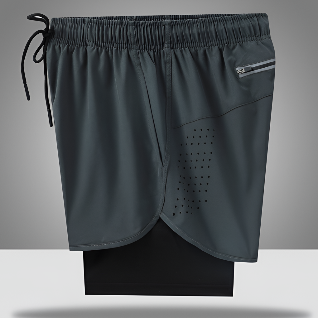 Men's Lightweight Running Shorts with Zippered Pocket