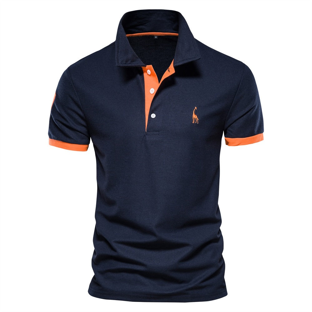 Niki | Men's Short Sleeve Polo with Contrast Trim