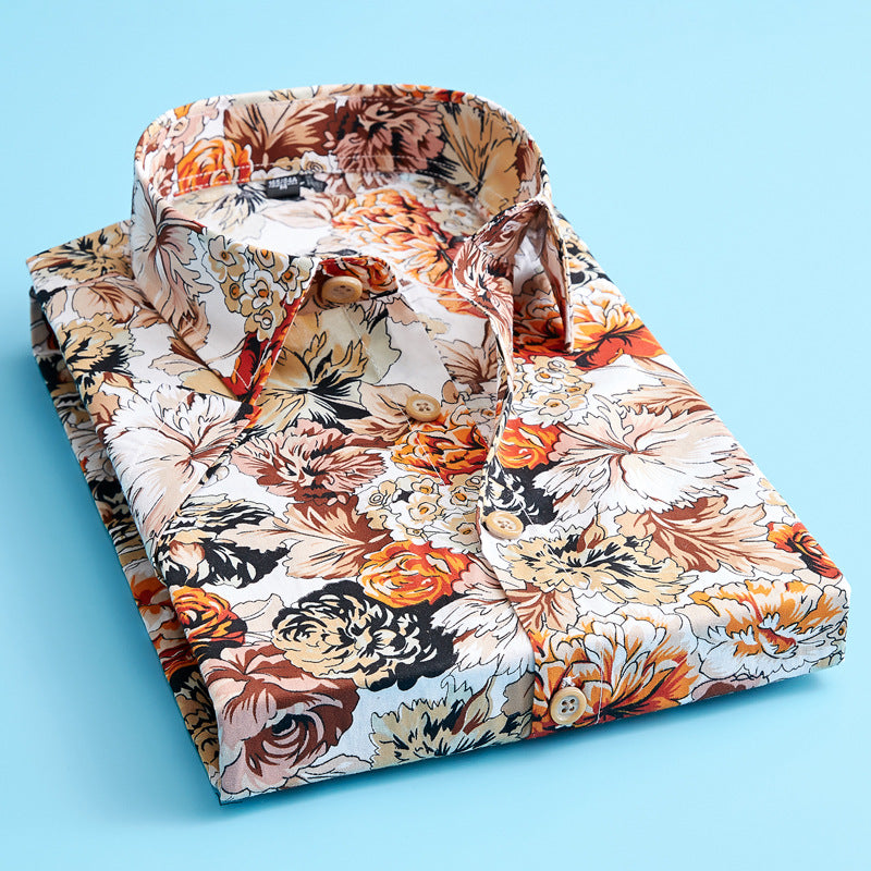 Niki | Men's Short Sleeve Floral Print Shirt