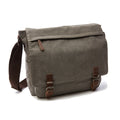 Men's Shoulder Bag with Flap and Buckles
