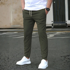 Comfortable Slim Fit Drawstring Trousers