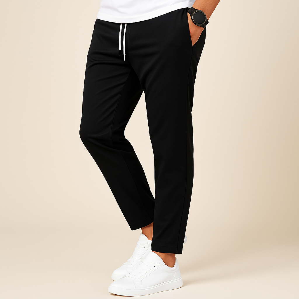 Comfortable Slim Fit Drawstring Trousers