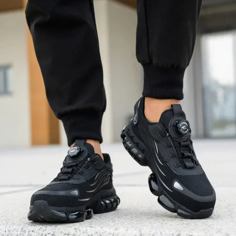 Men's Dial Closure Safety Work Shoes