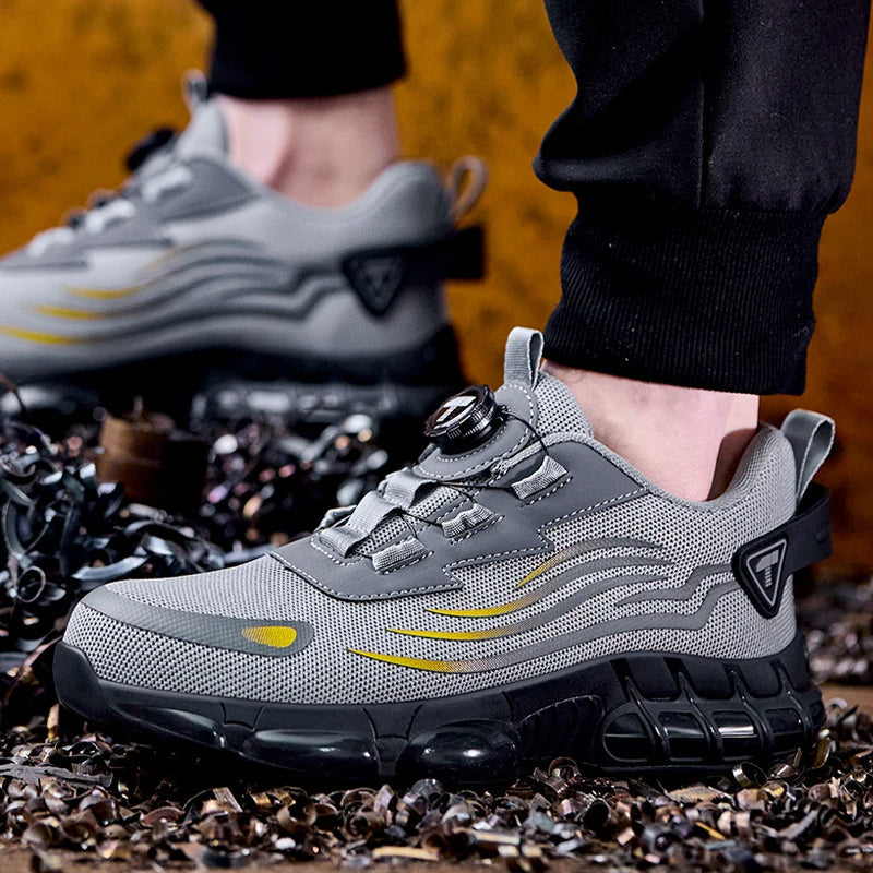 Men's Dial Closure Safety Work Shoes