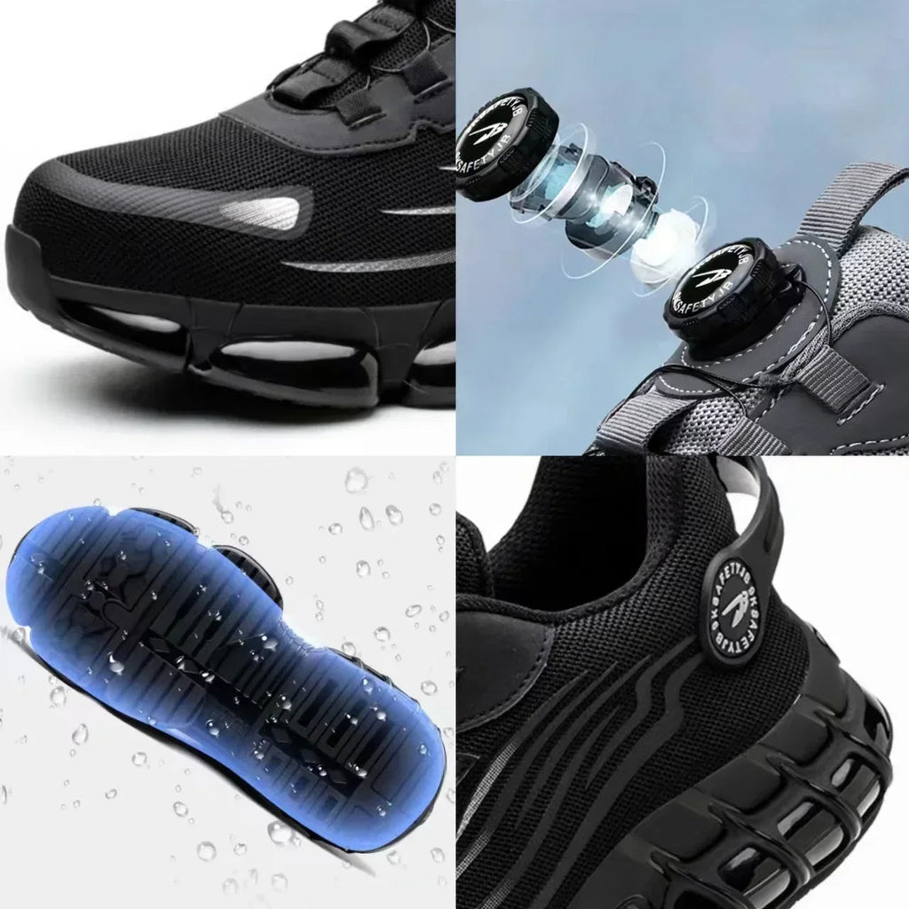 Men's Dial Closure Safety Work Shoes