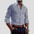 Men's Striped Button-Down Shirt
