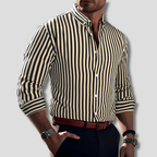 Men's Striped Button-Down Shirt