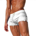 Men's Stylish Swim Shorts with Gold Detail