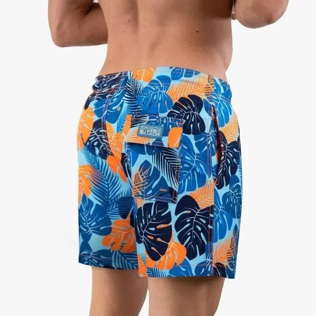 Men's Fast-Drying Swim Trunks with Built-in Brief