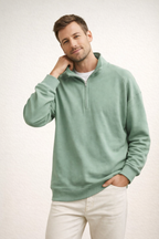 Niki | Men's Quarter-Zip Pullover with Stand-Up Collar