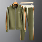 Men's Sporty Tracksuit with Piping Detail