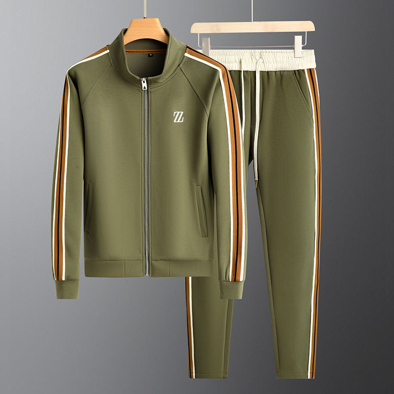 Men's Sporty Tracksuit with Piping Detail