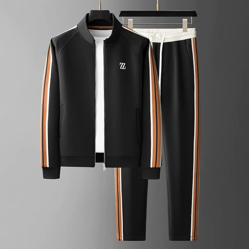 Men's Sporty Tracksuit with Piping Detail