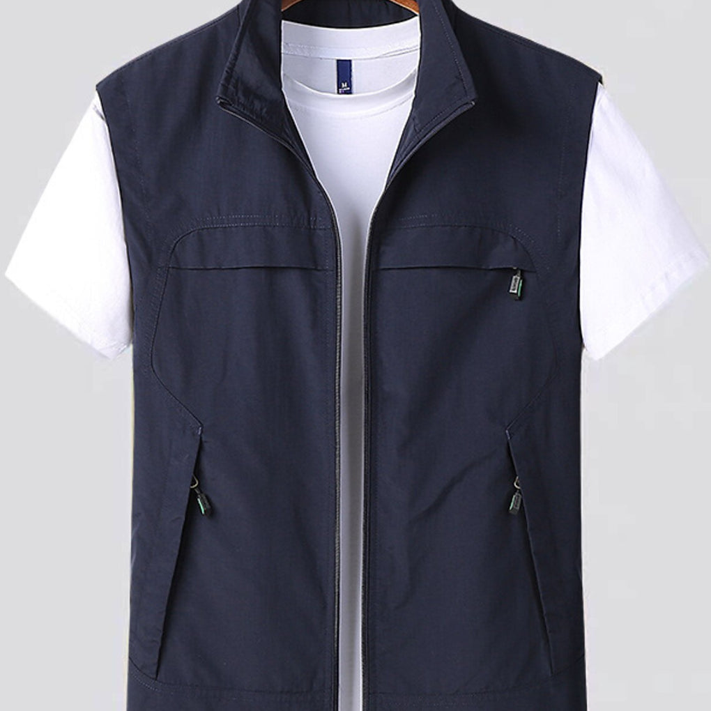 Niki | Men's Zip Front Vest with Pockets