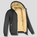 Soft sherpa lined fleece hooded jacket