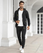 Men's Casual Zip Hoodie & Jogger Tracksuit