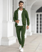 Men's Casual Zip Hoodie & Jogger Tracksuit