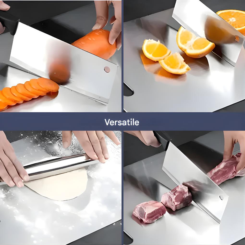 Niki | Metal Cutting Board with Integrated Handle