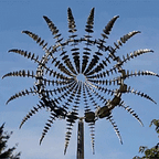 Niki Metal Garden Spinner Decor