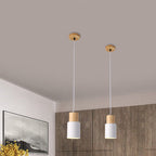 Niki | Metal Wood Pendant Light | Modern Industrial Design