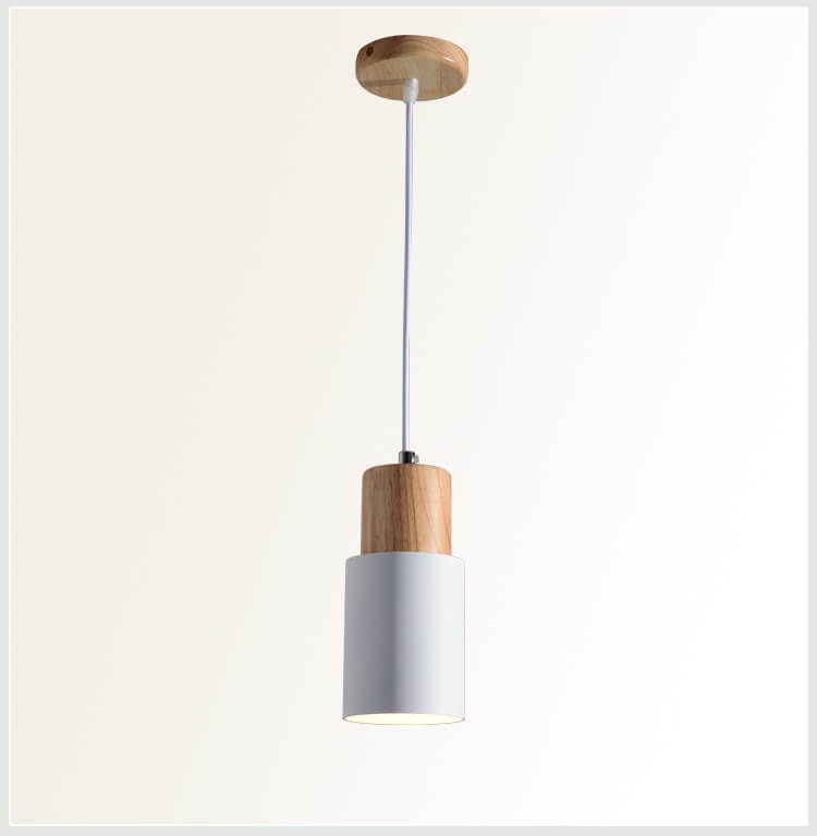 Niki | Metal Wood Pendant Light | Modern Industrial Design